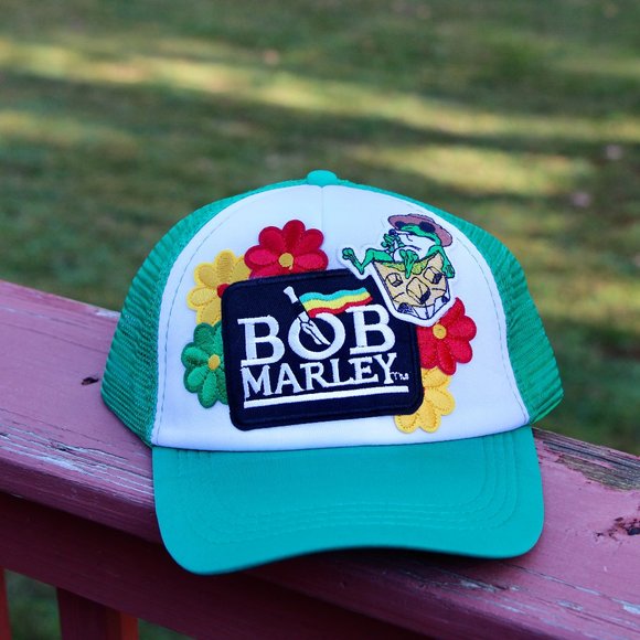 Bob Marley Multi Patch Trucker Hat - Picture 1 of 1